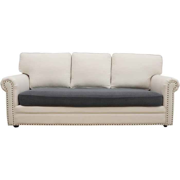 Housse canapé 3 places gris foncé extensible - Jusqu'à 35% de réduction !