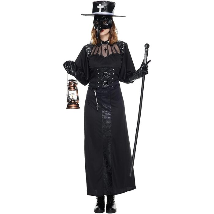 Costume Docteur Peste Steampunk Femme Adulte - Jusqu'à -35% !