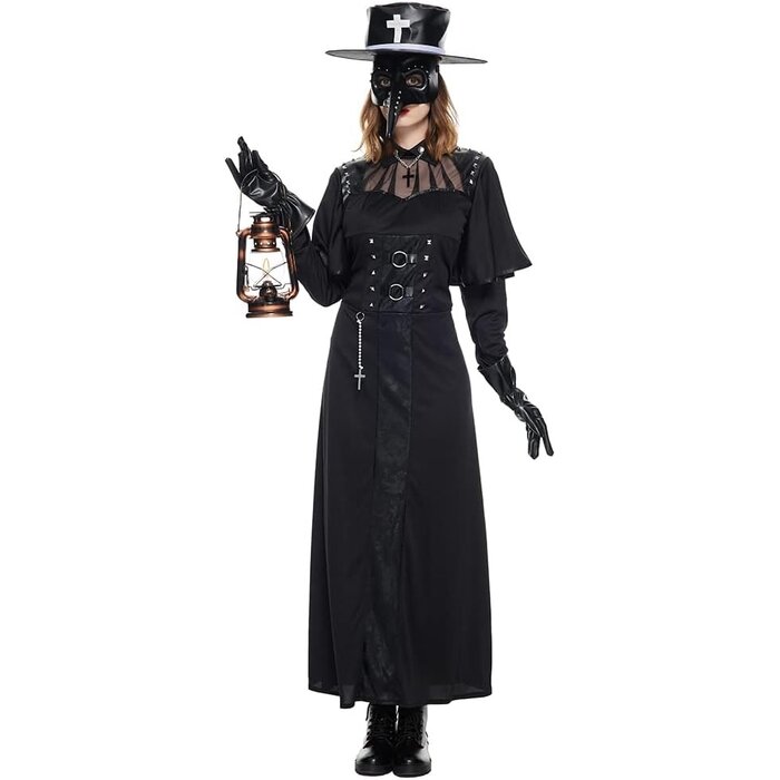 Costume Docteur Peste Steampunk Femme Adulte - Jusqu'à -35% !
