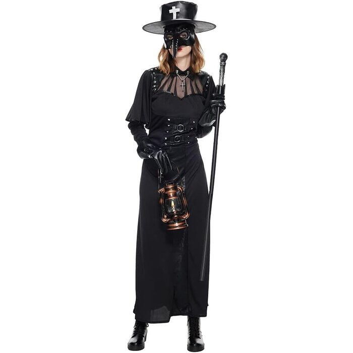 Costume Docteur Peste Steampunk Femme Adulte - Jusqu'à -35% !