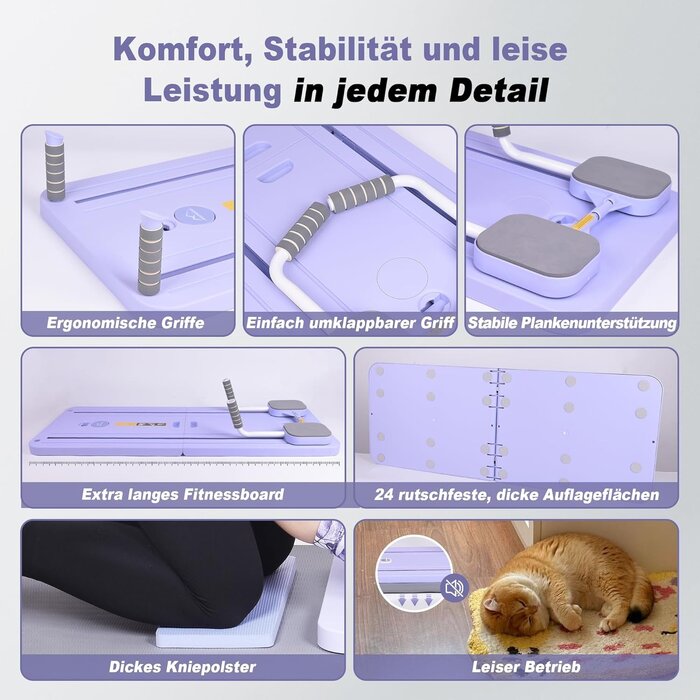 Planche & Reformer Pilates Pliable Violet - Économisez jusqu'à 35%