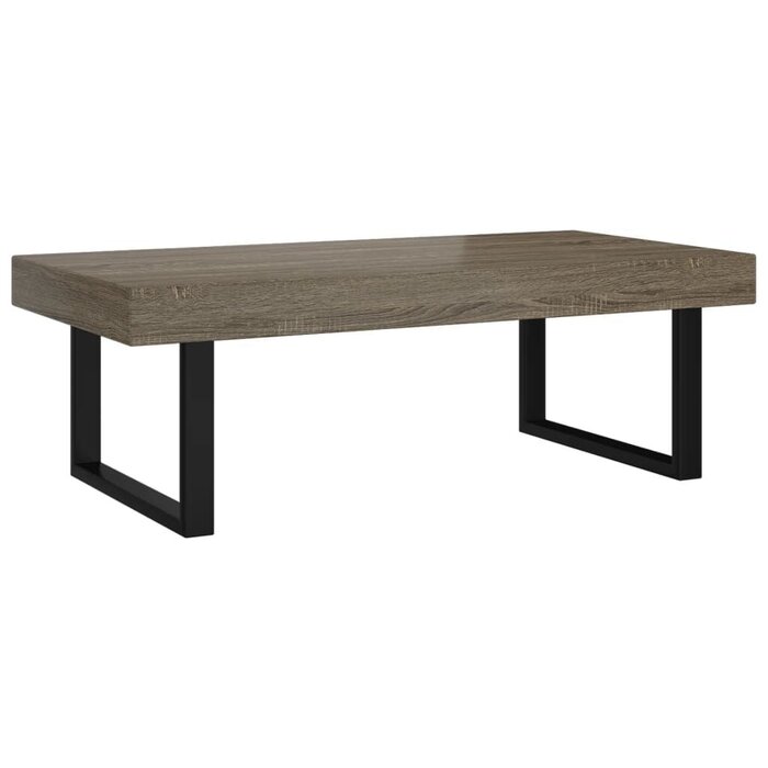 Table basse MDF & fer 120x60x40 cm - Jusqu'à 35% de réduction !