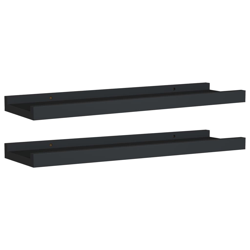 Lot de 2 étagères murales noir 40cm - Jusqu'à 35% de réduction