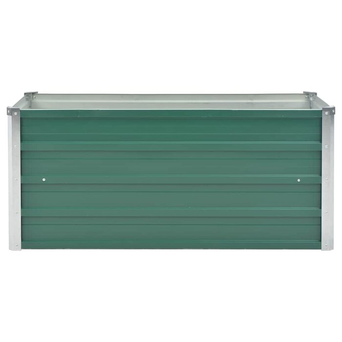 Jardinière surélevée en acier vert 100x40cm - Jusqu'à 35% de réduction