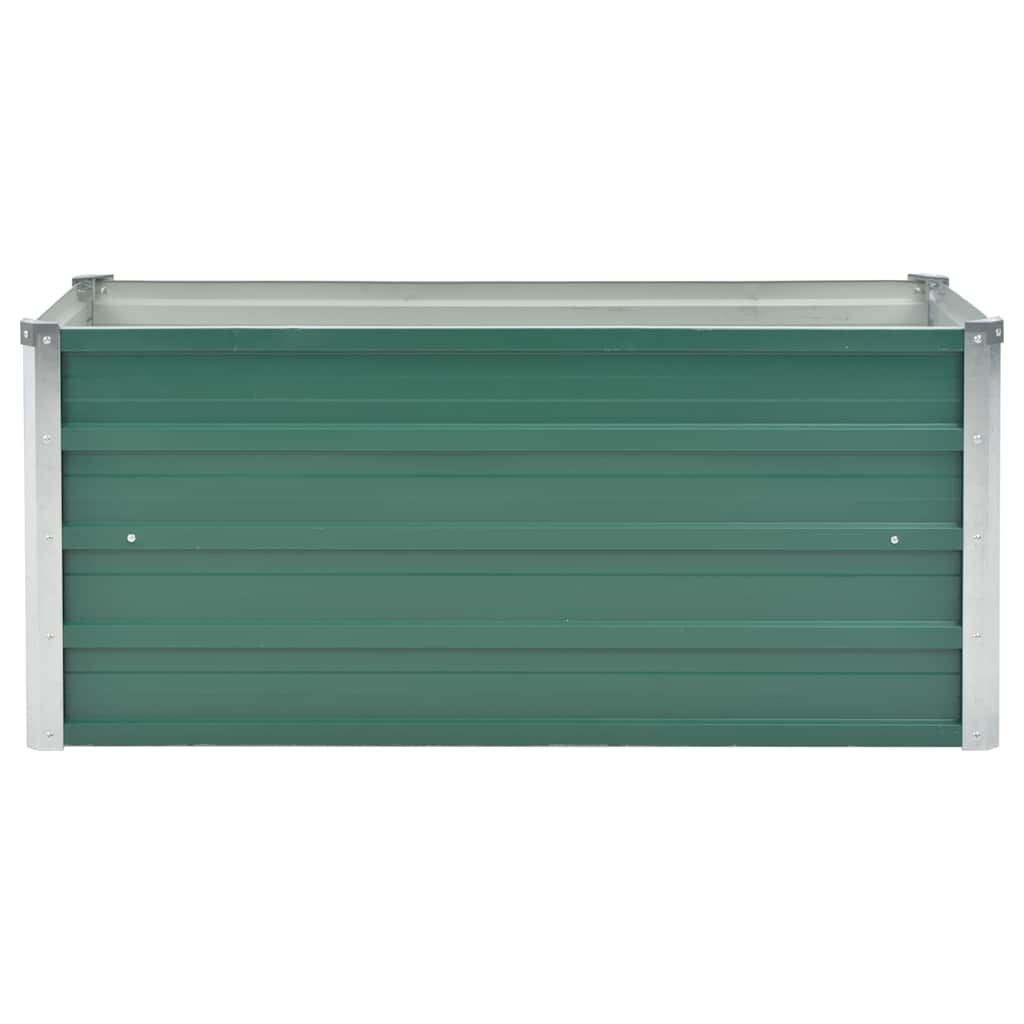Jardinière surélevée en acier vert 100x40cm - Jusqu'à 35% de réduction
