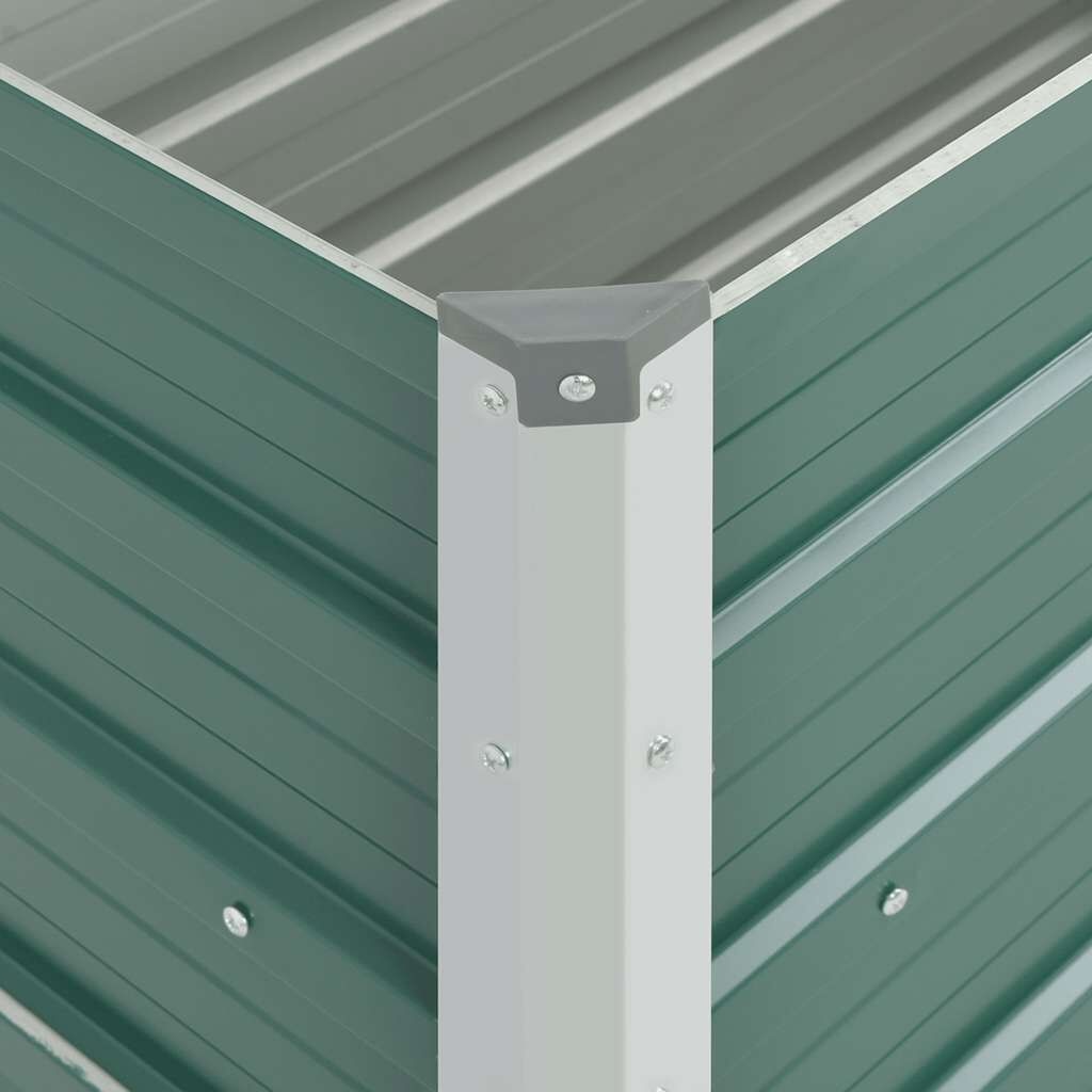Jardinière surélevée en acier vert 100x40cm - Jusqu'à 35% de réduction