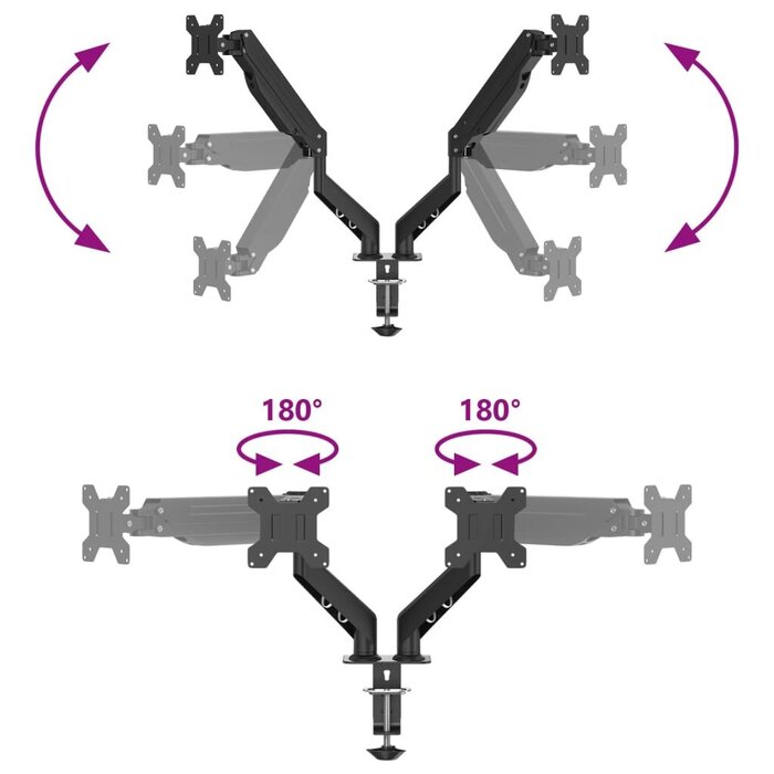 Support Double Écran Articulé Ergonomique - Jusqu'à 35% de réduction