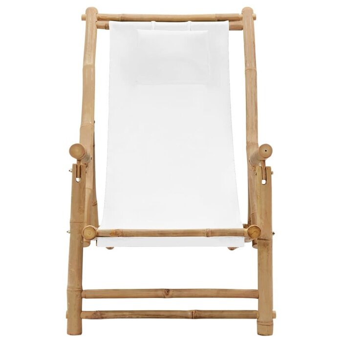 Chaise de jardin réglable en bambou - Jusqu'à -35% sur votre exemplaire