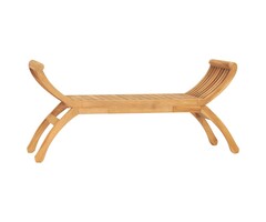 Banc de jardin en teck massif 126 cm - Jusqu'à -35% sur nos stocks