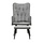 Fauteuil vintage avec repose-pieds - Gris - Jusqu'à -35%