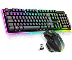 Pack Clavier Souris Gaming Sans Fil RGB - Aluminium - Jusqu'à -35%
