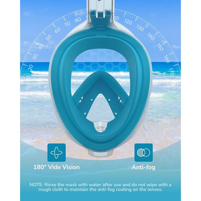 Masque de snorkeling panoramique 180° - Jusqu'à 35% de réduction
