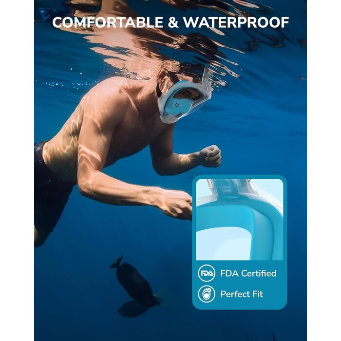 Masque de snorkeling panoramique 180° - Jusqu'à 35% de réduction