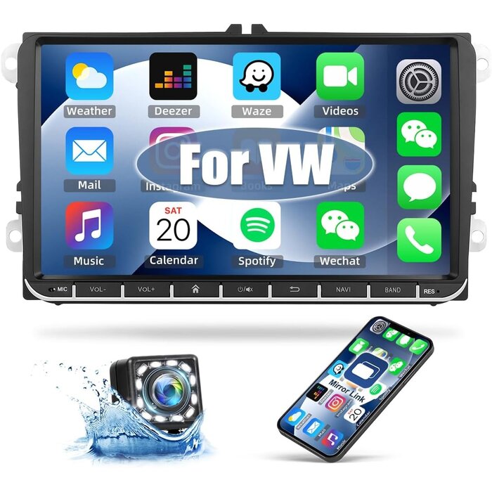 Autoradio GPS 9 pouces Android 13 pour VW - Jusqu'à -35% sur votre équipement