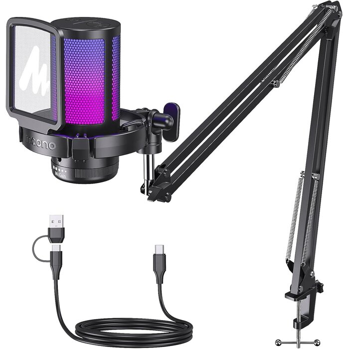 Microphone Gaming USB avec Bras Articulé - Jusqu'à 35% de réduction