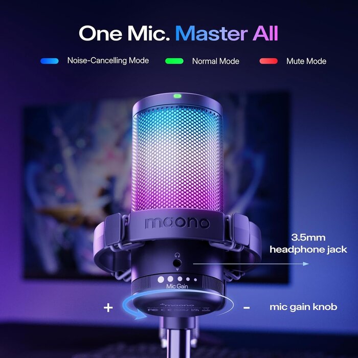 Microphone Gaming USB avec Bras Articulé - Jusqu'à 35% de réduction