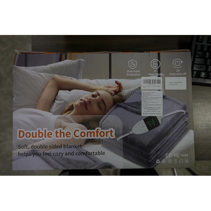 Couverture Chauffante Flanelle 180x150cm - Jusqu'à -35% sur votre confort