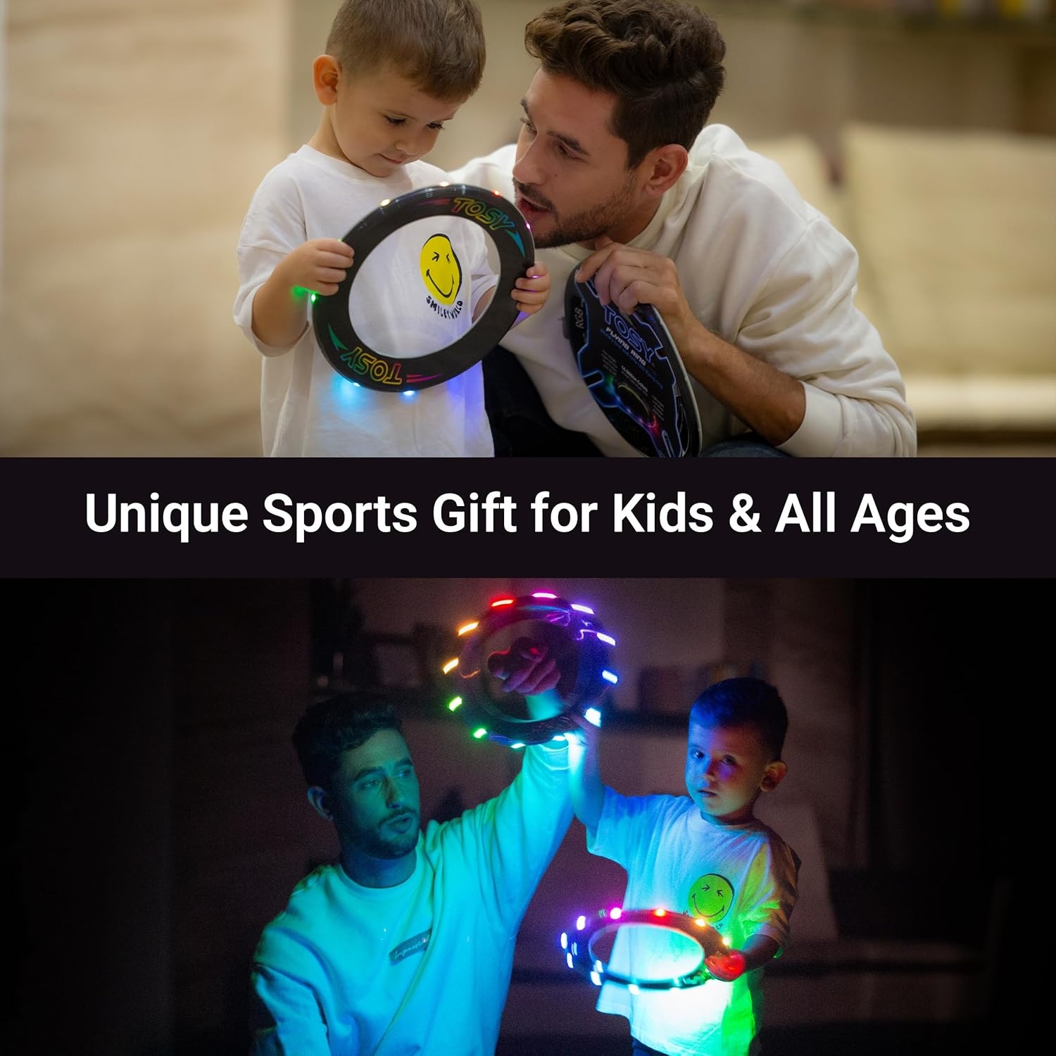 Disque Volant Lumineux LED 25cm - Jusqu'à 35% de réduction