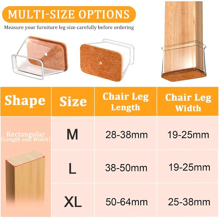 20 Embouts de protection rectangulaires XL - Jusqu'à 35% de réduction