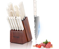 Set de 14 couteaux de cuisine en bois - Jusqu'à 35% de remise
