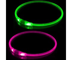 Lot de 2 colliers LED rechargeables pour chien - Jusqu'à -35%