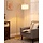 Lampadaire arc design doré et lin beige - Jusqu'à -35% sur nos modèles