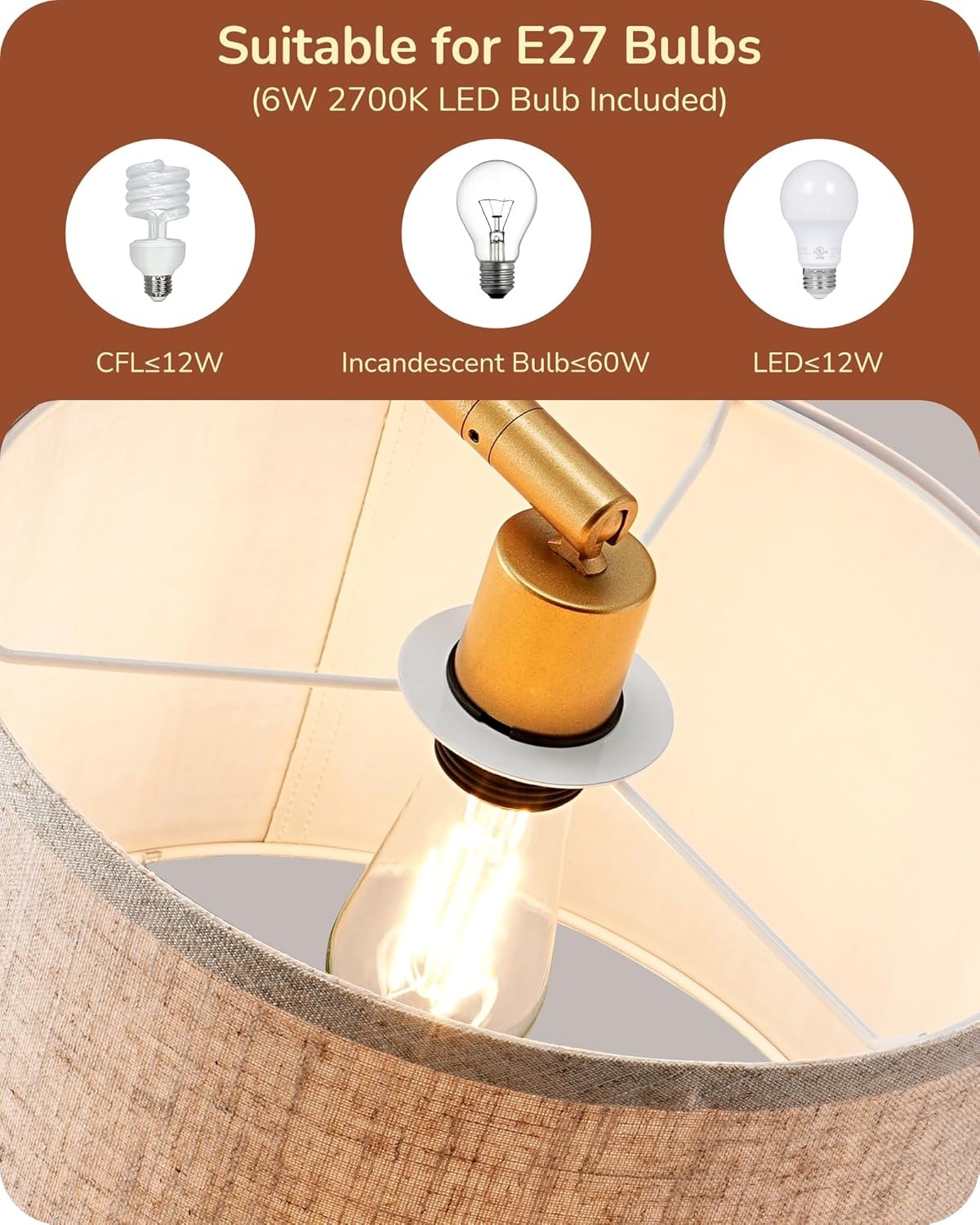 Lampadaire arc design doré et lin beige - Jusqu'à -35% sur nos modèles