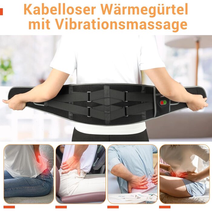 Ceinture de massage chauffante sans fil - Jusqu'à 35% de réduction
