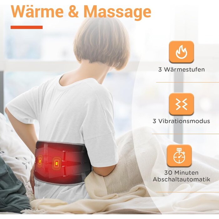 Ceinture de massage chauffante sans fil - Jusqu'à 35% de réduction