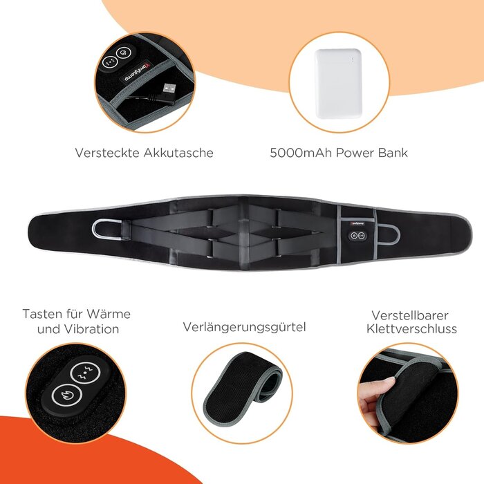 Ceinture de massage chauffante sans fil - Jusqu'à 35% de réduction