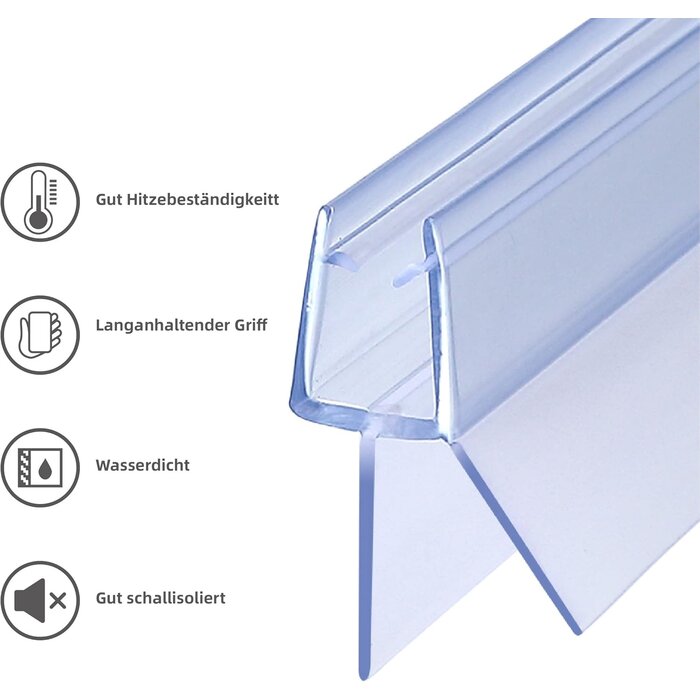 Joint de douche étanche 2 x 100 cm - Jusqu'à -35% sur votre équipement