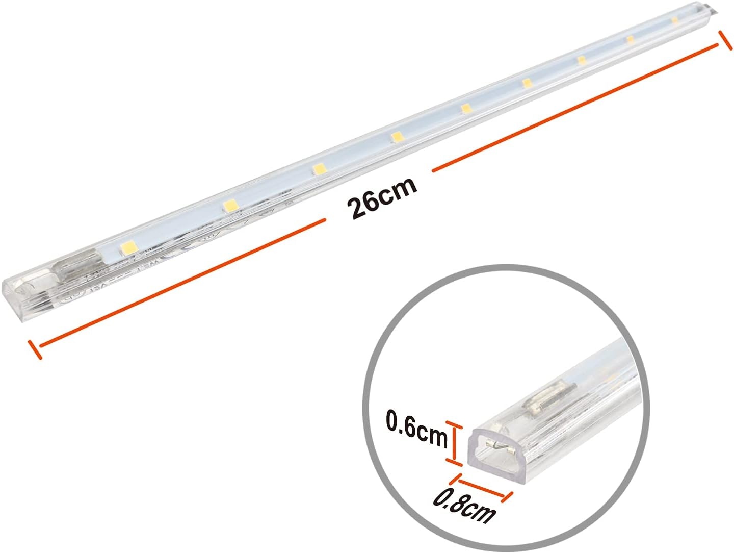 Lot de 6 réglettes LED 26cm - Éclairage sous-meuble jusqu'à -35%