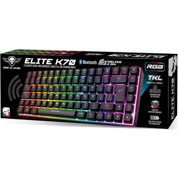 Clavier gaming sans fil TKL - Jusqu'à 35% de réduction