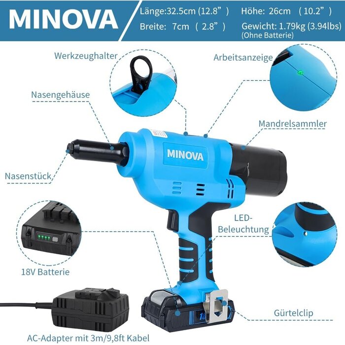 Riveteuse sans fil 18V - Jusqu'à -35% sur votre outil pro