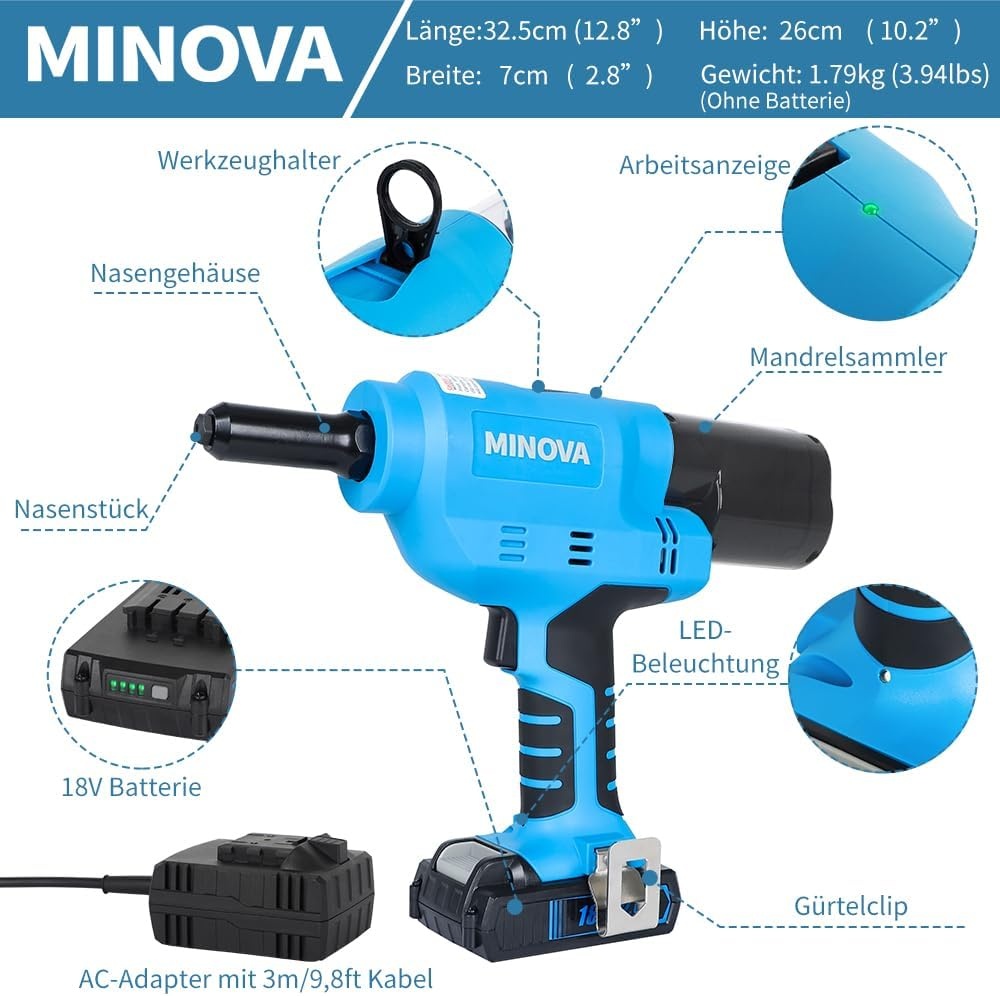Riveteuse sans fil 18V - Jusqu'à -35% sur votre outil pro