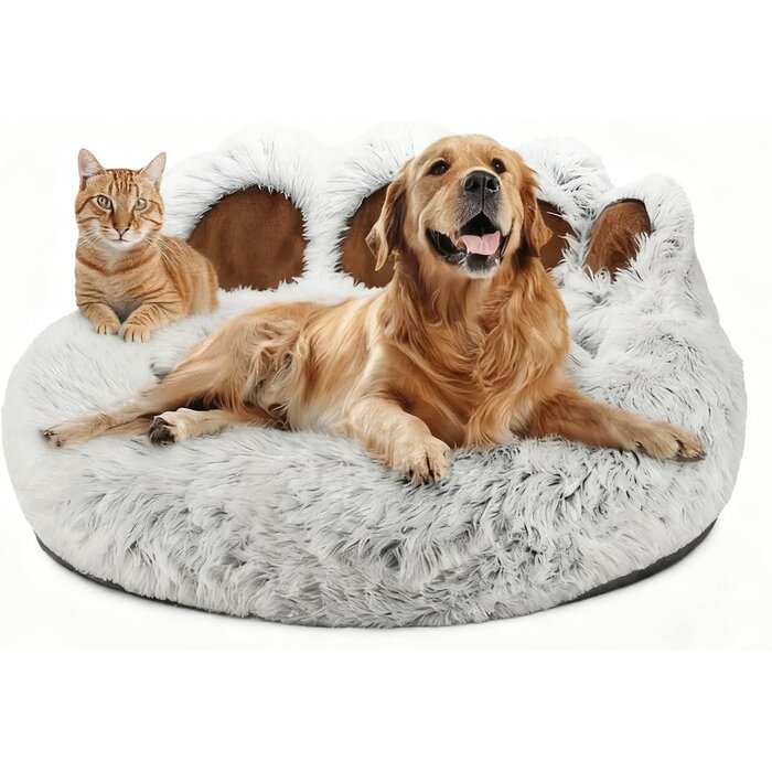 Panier pour animaux apaisant 65cm - Gris café - Jusqu'à -35%