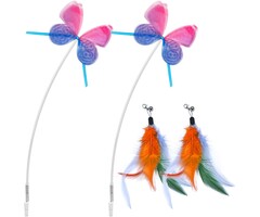 Jouet interactif 2-en-1 pour chat - Rechargeable USB - Jusqu'à -35%