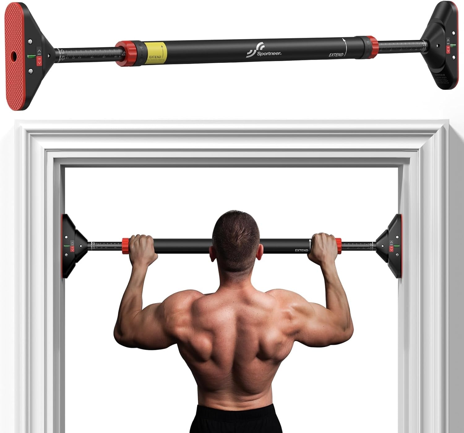 Barre de traction ajustable 75-94 cm - Jusqu'à -35% sur votre musculation