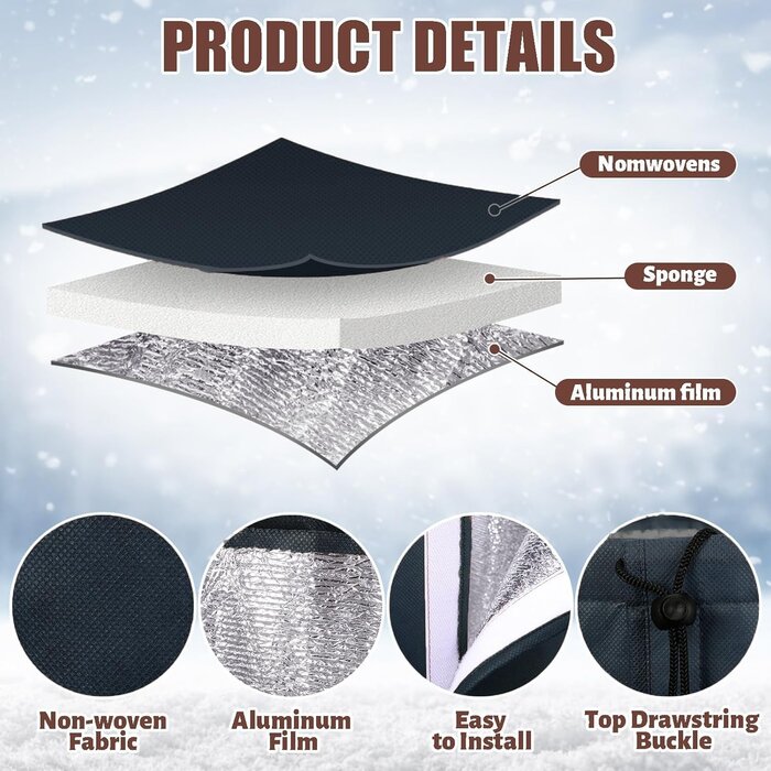 Lot de 2 Housses d'hivernage 80x100cm - Protection Plantes - Jusqu'à -35%