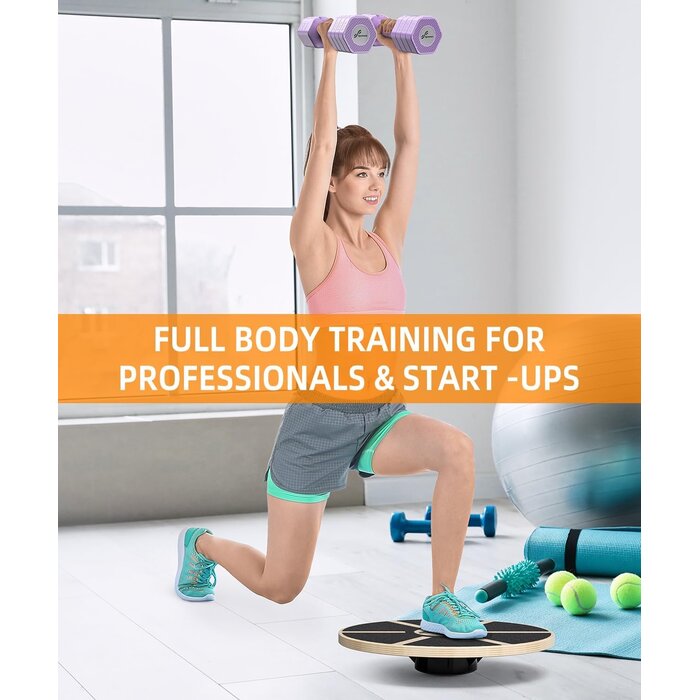 Plateau d'équilibre en bois 40 cm - Fitness & Rééducation - Jusqu'à -35%