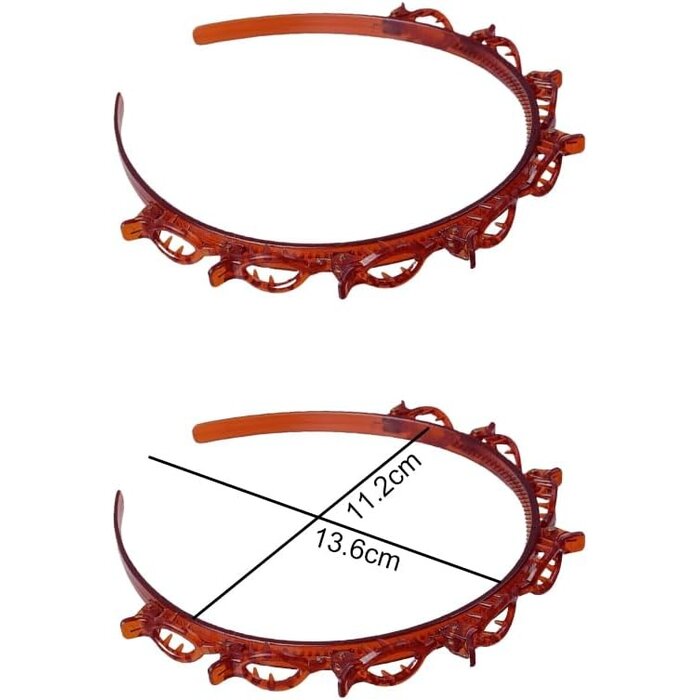 Lot de 2 serre-têtes rouges à clips - Jusqu'à 35% de réduction