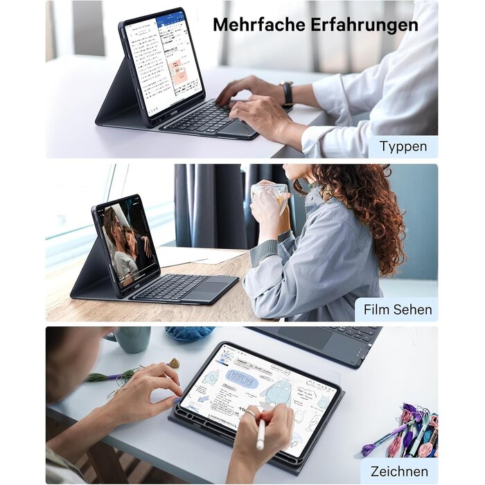 Étui clavier QWERTZ pour iPad 11" : jusqu'à -35% sur votre équipement