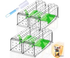 Lot de 4 pièges à souris vivantes humanitaires - Jusqu'à -35% de remise