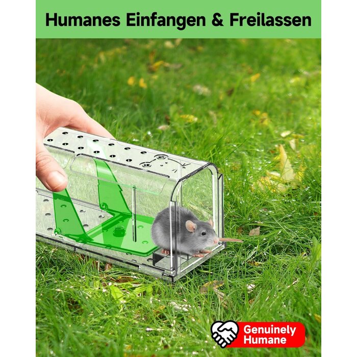 Lot de 4 pièges à souris vivantes humanitaires - Jusqu'à -35% de remise