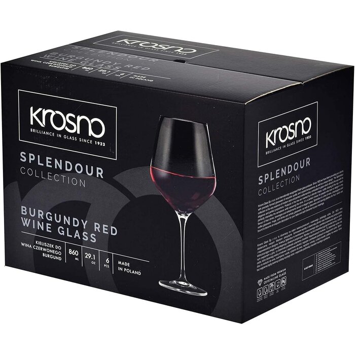 Set de 6 verres à vin Bourgogne 860 ml - Cristal - Jusqu'à 35% de remise