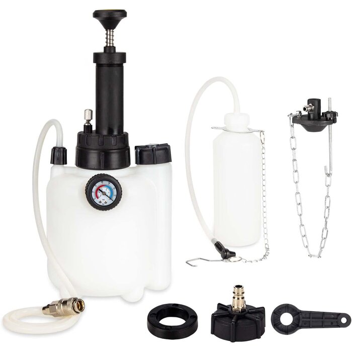 Purgeur de frein manuel 3L - Kit complet avec adaptateurs - Jusqu'à -35%