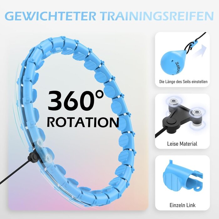 Hula Hoop Intelligent Lesté Réglable - Jusqu'à -35% de réduction