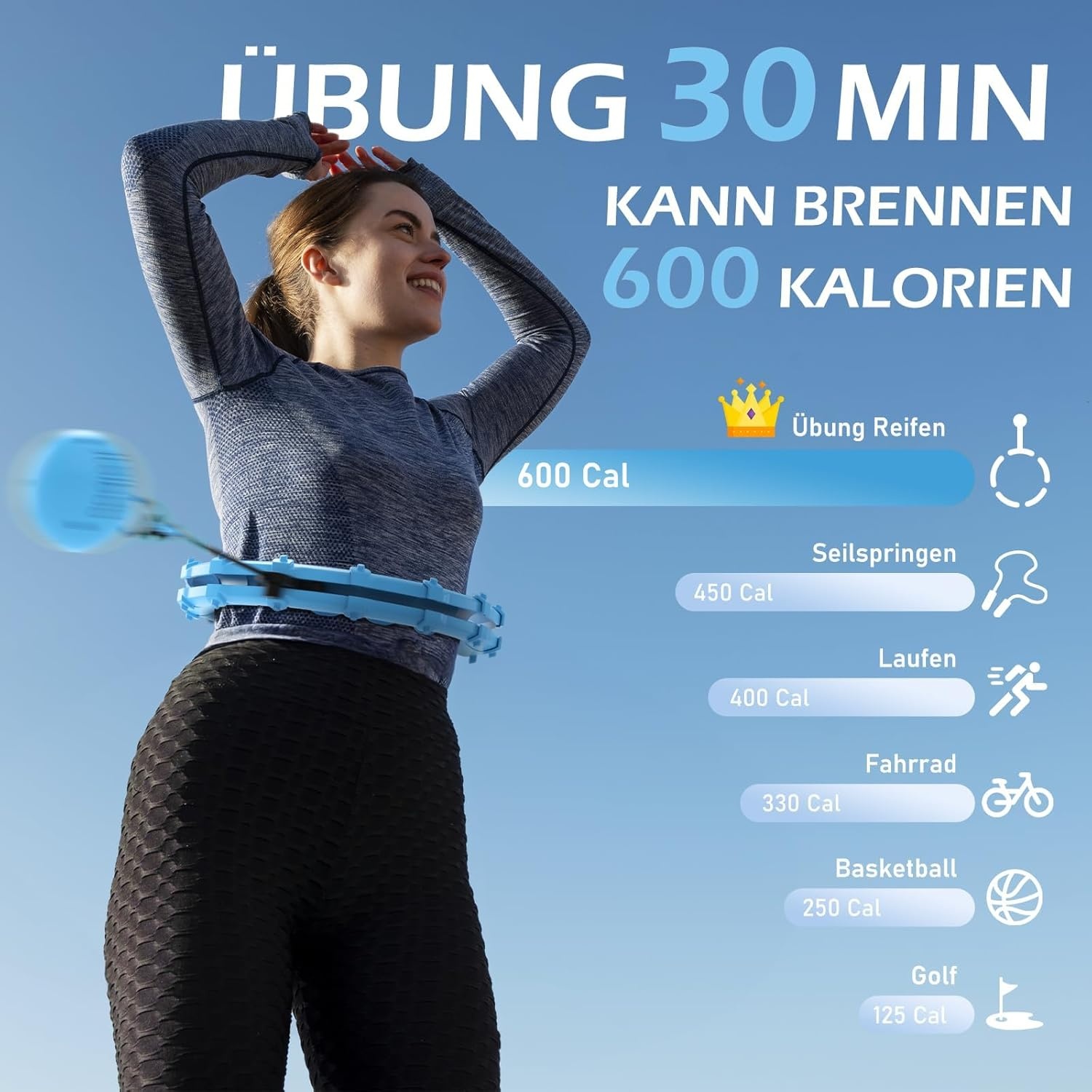 Hula Hoop Intelligent Lesté Réglable - Jusqu'à -35% de réduction