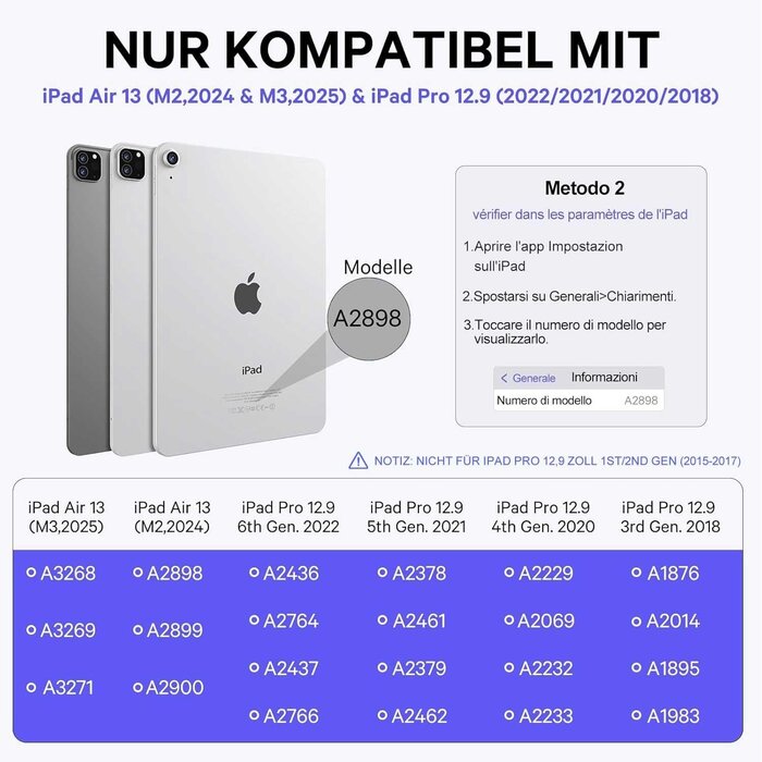 Étui clavier rétroéclairé pour iPad Pro 12.9 (QWERTZ) - Jusqu'à -35%