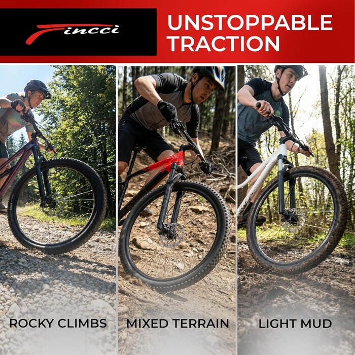 Lot de 2 Pneus VTT Pliables 26 x 2,125 Rouge - Jusqu'à 35% de remise